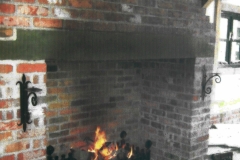 Coal basket and candle holders