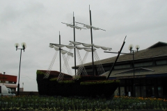 Galleon floral display, Felixstowe Pier