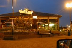 Lighthouse floral display, Felixstowe pier
