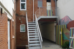 Metal staircase