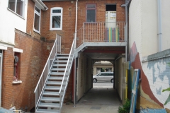 Metal staircase
