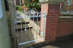 White garden gate